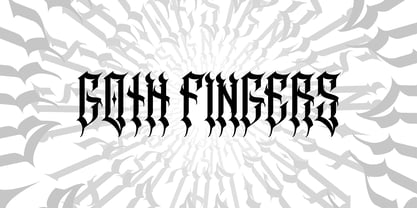 Goth Fingers Font Poster 1