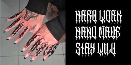 Goth Fingers Font Poster 2