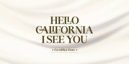 Gerdika Font Poster 2