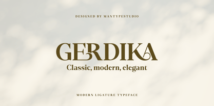 Gerdika Font Poster 1