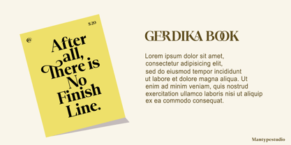 Gerdika Font Poster 3