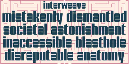 Interweave Font Poster 2