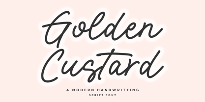 Golden Custard Font Poster 1