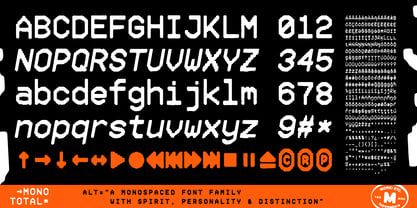 Mono Total Font Poster 9