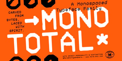 Mono Total Font Poster 1