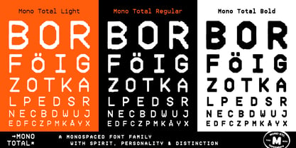 Mono Total Font Poster 12