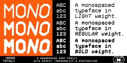 Mono Total Font Poster 6