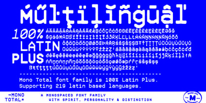 Mono Total Font Poster 11