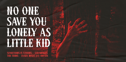 Matteo scary Font Poster 10