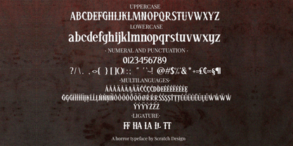 Matteo scary Font Poster 14