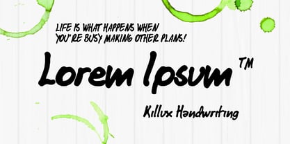 Killux Handwriting Font Poster 6