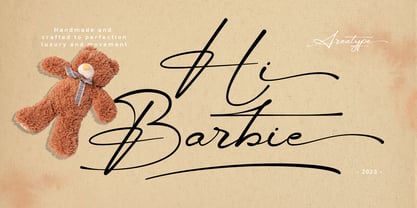 Hi Barbie Font Poster 1