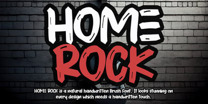 HOME ROCK Font Poster 1
