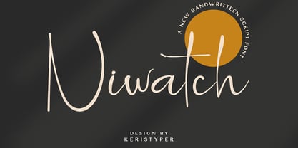 Niwatch Font Poster 1