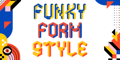 Funky Form Font Poster 10