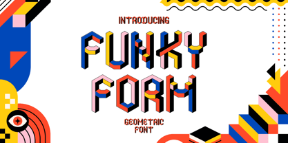 Funky Form Font Poster 1