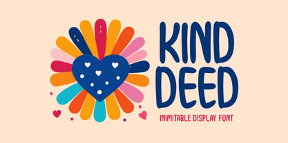 Kind Deed Font Poster 1