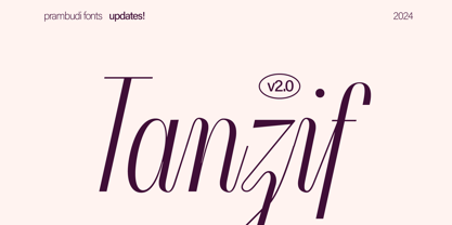 Tanzif Font Poster 1