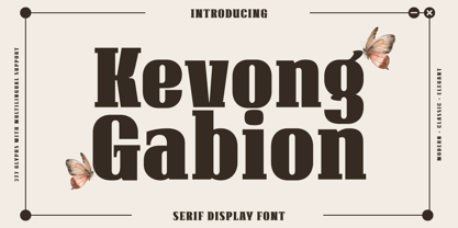 Kevong Gabion Font Poster 1