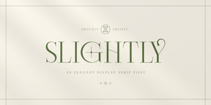 Slightly Font Poster 1