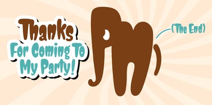 Elephant Party Font Poster 9