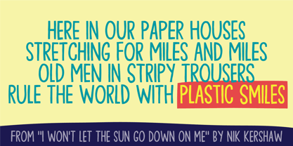 Plastic Smiles Font Poster 2