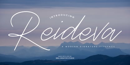 Reideva Font Poster 1