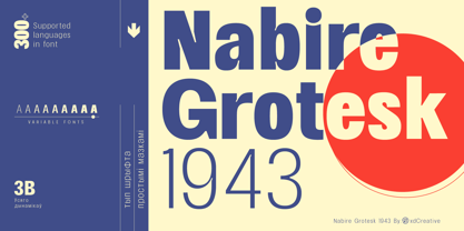 Nabire 1943 Font Poster 1