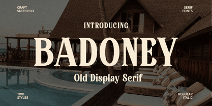 Badoney Font Poster 1