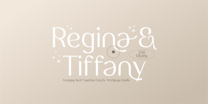 Regina Tiffany Font Poster 1