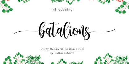 Batalions Font Poster 1