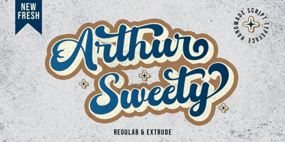 Arthur Sweety Font Poster 1