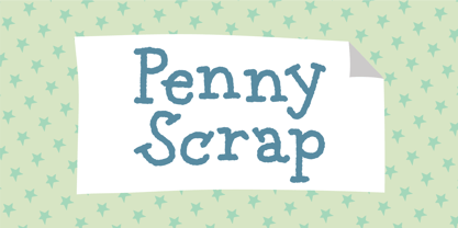 Penny Scrap Font Poster 1