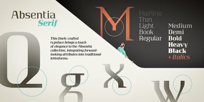 Absentia Serif Font Poster 9