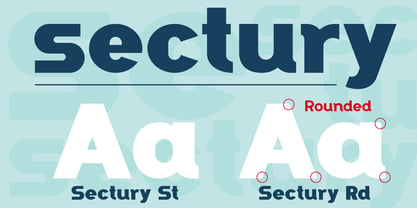 Sectury Font Poster 3