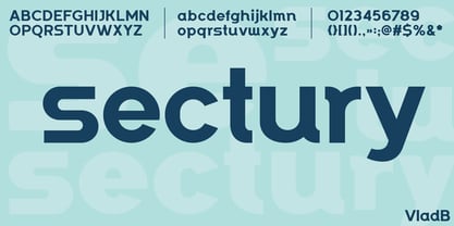 Sectury Font Poster 2