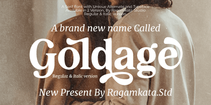 Goldage Font Poster 1