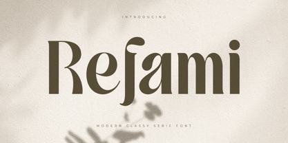 Refami Font Poster 1