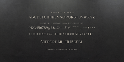 Golden Philosopia Font Poster 9