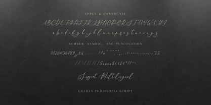 Golden Philosopia Font Poster 8