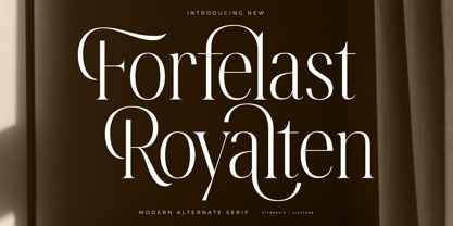 Forfelast Royalten Font Poster 1