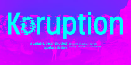 Koruption Font Poster 1