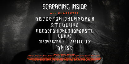 Screaming Inside Font Poster 7