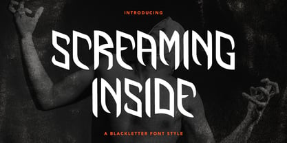Screaming Inside Font Poster 1