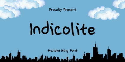 Indicolite Font Poster 1