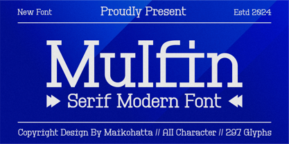 Mulfin Font Poster 1