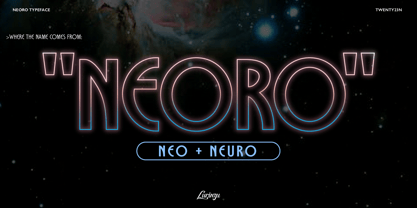 Neoro Font Poster 2
