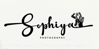 Astine Sophiya Script Font Poster 2