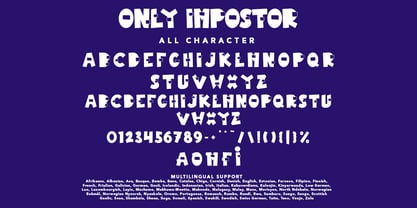Only Impostor Font Poster 7