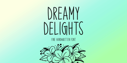 Dreamy Delights Font Poster 1